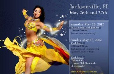 Belly Dance Workshops with Jennifer May26-27th in Jacksonville!