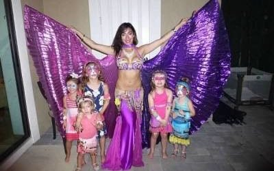 Fire Show and Belly Dancing for a Kids Party in Reunion Resort, FL