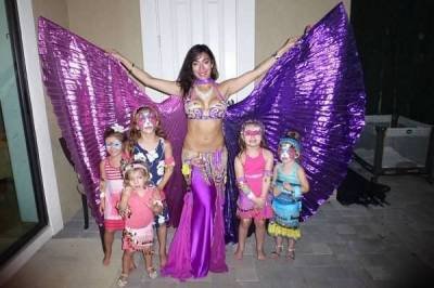 Fire Show and Belly Dancing for a Kids Party in Reunion Resort, FL