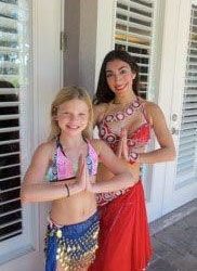 Belly Dance at a 9th Kids Birthday Party in Windermere (Orlando, FL)