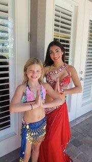 Belly Dance at a 9th Kids Birthday Party in Windermere (Orlando, FL)