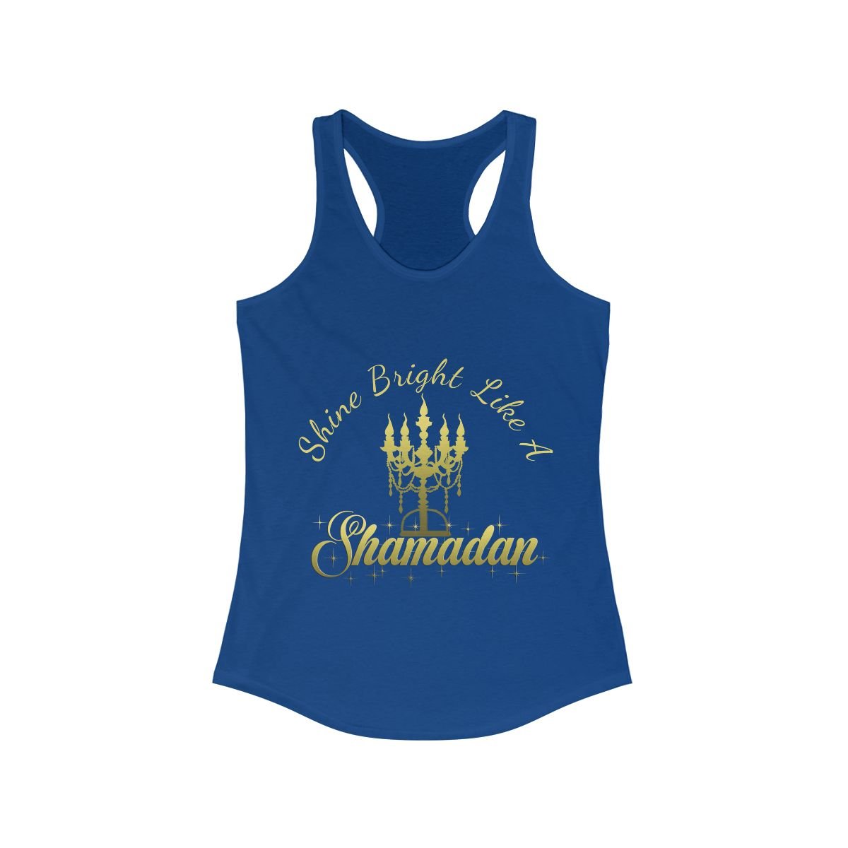 royal blue shine-bright-like-a-shamadan-bellydance-top-bellydance-practice-tank top