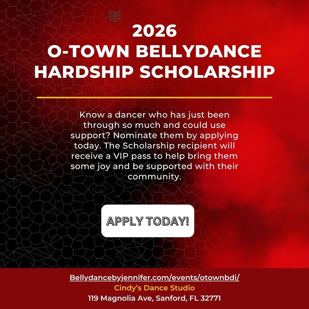otown bellydance intensive hardship scholarship 2026